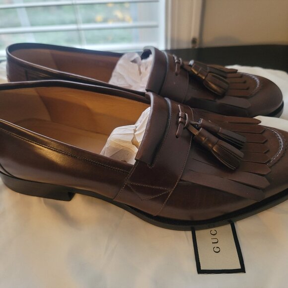 Men\'s 14, Gucci Curtis Kiltie Tassel Loafer. main image 6